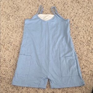 SHEIN Light Blue Kids Romper